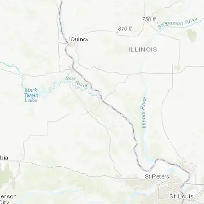 Map showing location of Louisiana (39.448940, -91.051530)