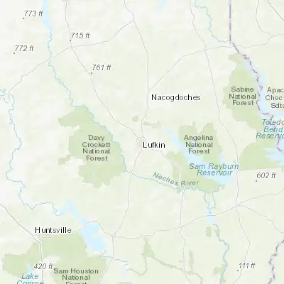 Map showing location of Lufkin (31.338240, -94.729100)