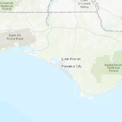 Map showing location of Lynn Haven (30.245480, -85.648260)