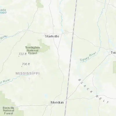 Map showing location of Macon (33.105400, -88.560880)