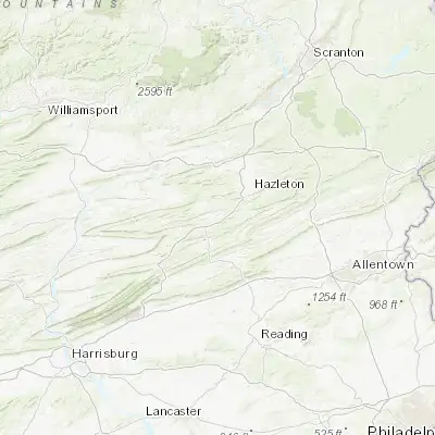 Map showing location of Mahanoy City (40.812590, -76.141600)