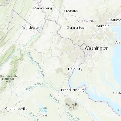 Map showing location of Manassas (38.750950, -77.475270)