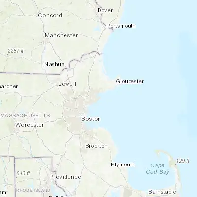Map showing location of Marblehead (42.500100, -70.857830)
