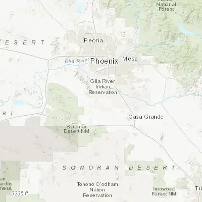 Map showing location of Maricopa (33.058110, -112.047640)