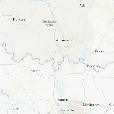 Map showing location of Marietta (33.937040, -97.116680)