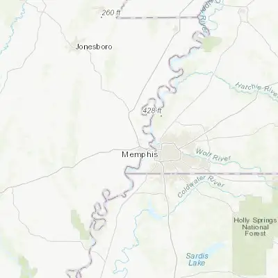 Map showing location of Marion (35.214530, -90.196480)