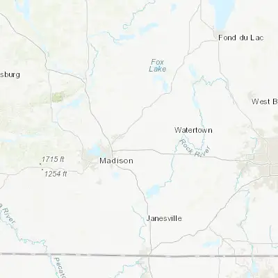 Map showing location of Marshall (43.168330, -89.066780)
