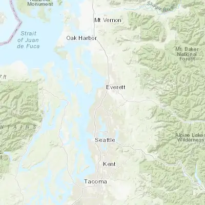 Map showing location of Martha Lake (47.850930, -122.239300)