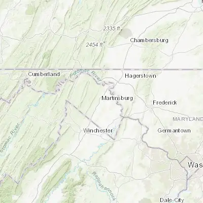 Map showing location of Martinsburg (39.456210, -77.963890)