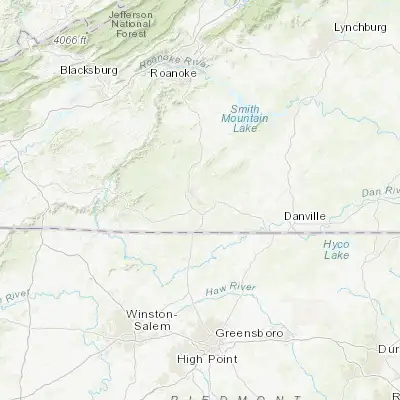 Map showing location of Martinsville (36.691530, -79.872540)