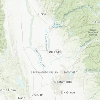 Map showing location of Marysville (39.145730, -121.591350)