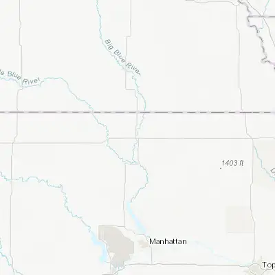 Map showing location of Marysville (39.841110, -96.647240)