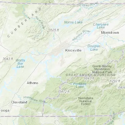 Map showing location of Maryville (35.756470, -83.970460)