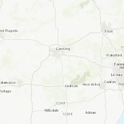 Map showing location of Mason (42.579200, -84.443580)