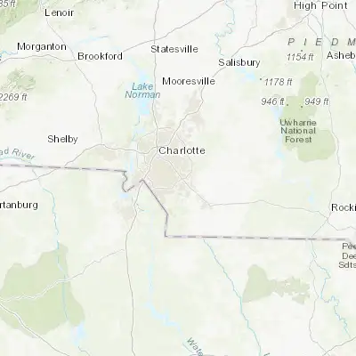 Map showing location of Matthews (35.116810, -80.723680)