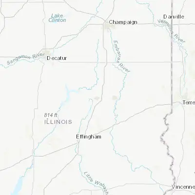 Map showing location of Mattoon (39.483090, -88.372830)