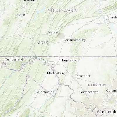 Map showing location of Maugansville (39.692870, -77.744720)