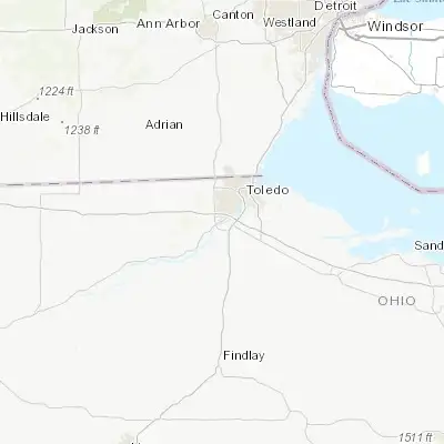 Map showing location of Maumee (41.562830, -83.653820)