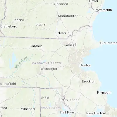 Map showing location of Maynard (42.433430, -71.449510)