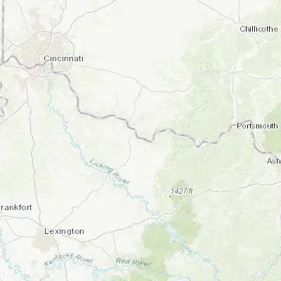 Map showing location of Maysville (38.641190, -83.744370)