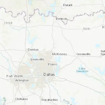Map showing location of McKinney (33.197620, -96.615270)