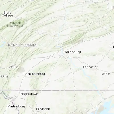 Map showing location of Mechanicsburg (40.214260, -77.008590)