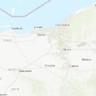 Map showing location of Medina (41.138390, -81.863750)
