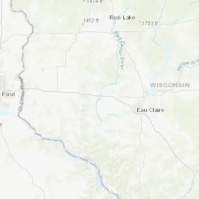 Map showing location of Menomonie (44.875520, -91.919340)