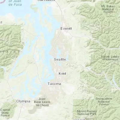 Map showing location of Mercer Island (47.570650, -122.222070)