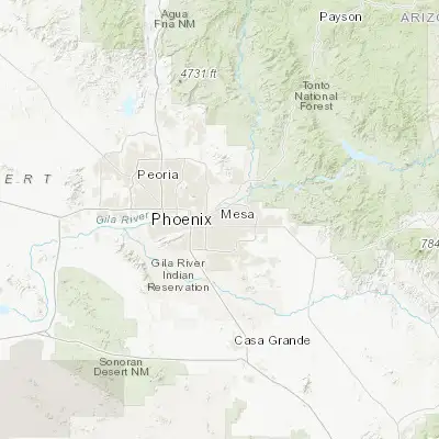 Map showing location of Mesa (33.422270, -111.822640)
