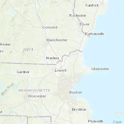 Map showing location of Methuen (42.726200, -71.190890)