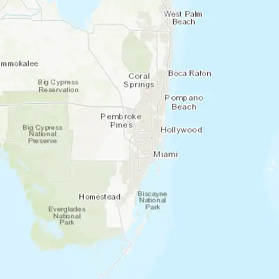 Map showing location of Miami Lakes (25.908710, -80.308660)