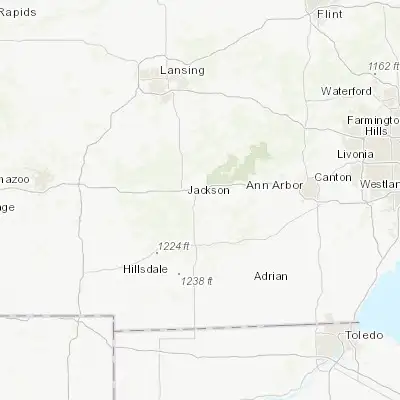 Map showing location of Michigan Center (42.233090, -84.327180)