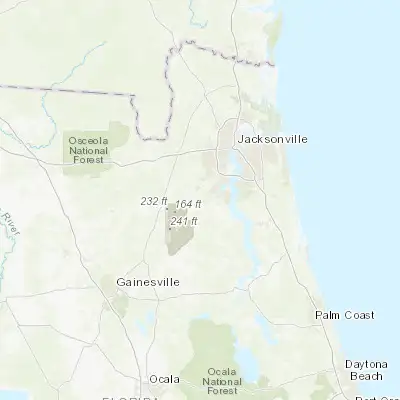 Map showing location of Middleburg (30.068850, -81.860380)