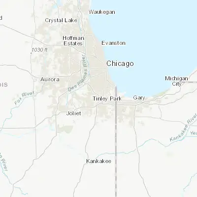 Map showing location of Midlothian (41.625310, -87.717550)