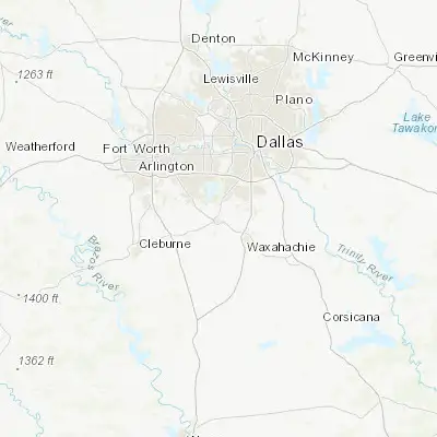 Map showing location of Midlothian (32.482360, -96.994450)