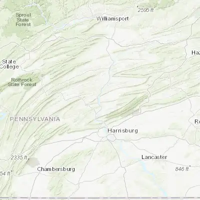 Map showing location of Millersburg (40.539530, -76.960810)
