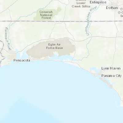 Map showing location of Miramar Beach (30.374370, -86.358560)