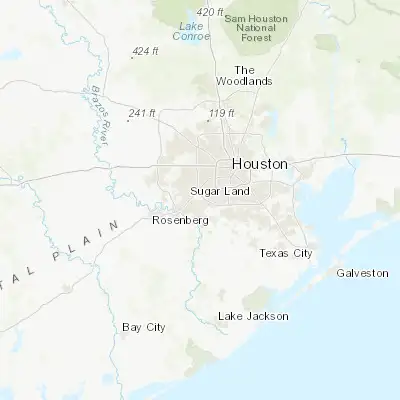 Map showing location of Missouri City (29.618570, -95.537720)