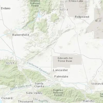 Map showing location of Mojave (35.052470, -118.173960)