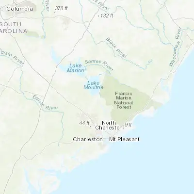 Map showing location of Moncks Corner (33.196320, -80.014290)