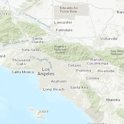 Map showing location of Monrovia (34.148060, -117.998950)