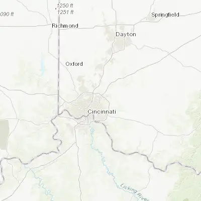 Map showing location of Montgomery (39.228110, -84.354110)