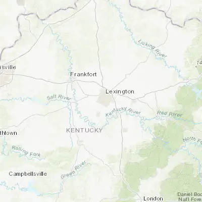 Map showing location of Monticello (37.992300, -84.550220)