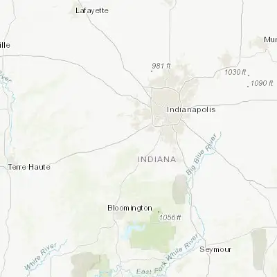 Map showing location of Mooresville (39.612820, -86.374160)