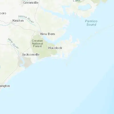 Map showing location of Morehead City (34.722940, -76.726040)