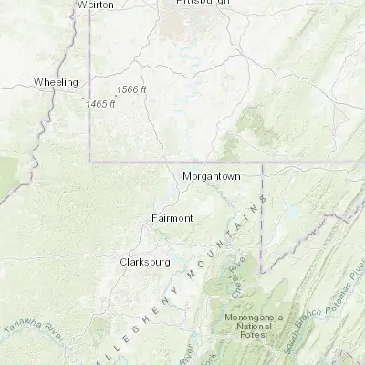 Map showing location of Morgantown (39.629530, -79.955900)