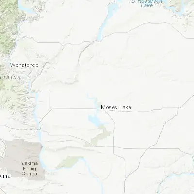 Map showing location of Moses Lake North (47.194330, -119.317190)
