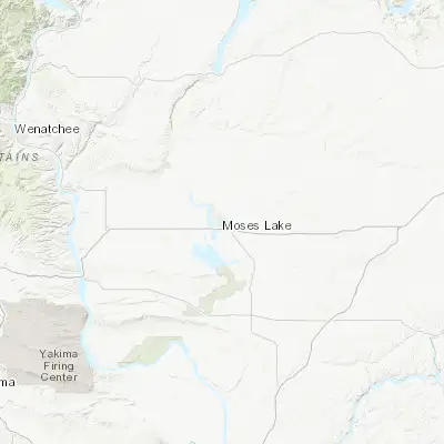 Map showing location of Moses Lake (47.130140, -119.278080)