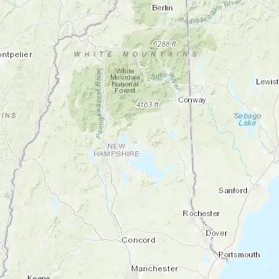 Map showing location of Moultonborough (43.754800, -71.396740)